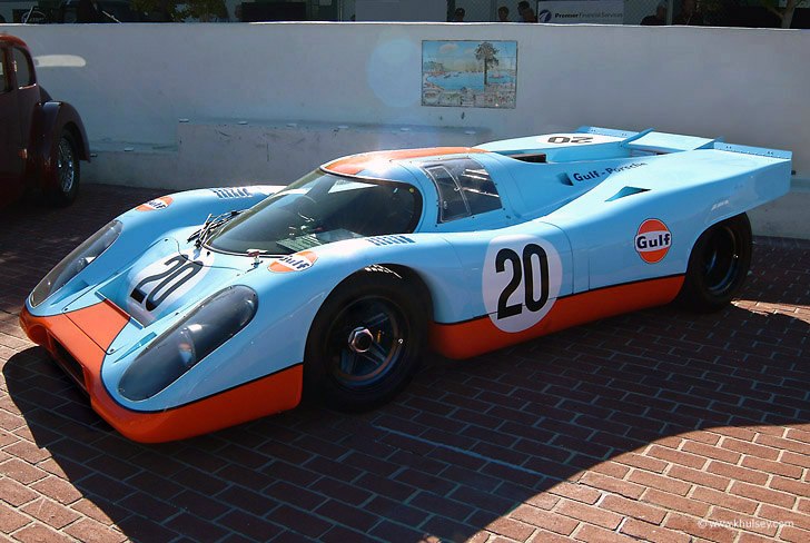 Sky blue and Gulf racing orange So cool Steve McQueen cool